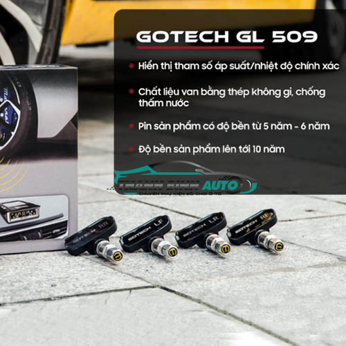 Lợi ích của cảm biến áp suất lốp Gotech GL509 van trong 