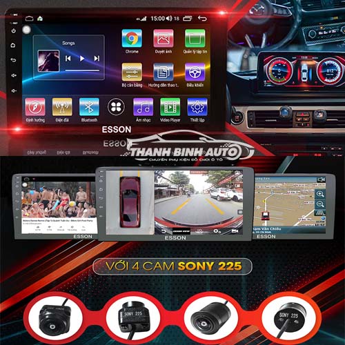 Màn hình DVD Android Esson E500 360 view Thanh Bình Auto 