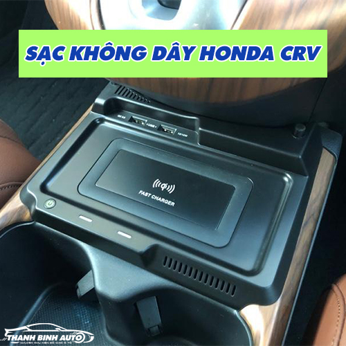 Mua sạc không dây cho xe Honda CRV chính hãng tại Thanh Bình Auto