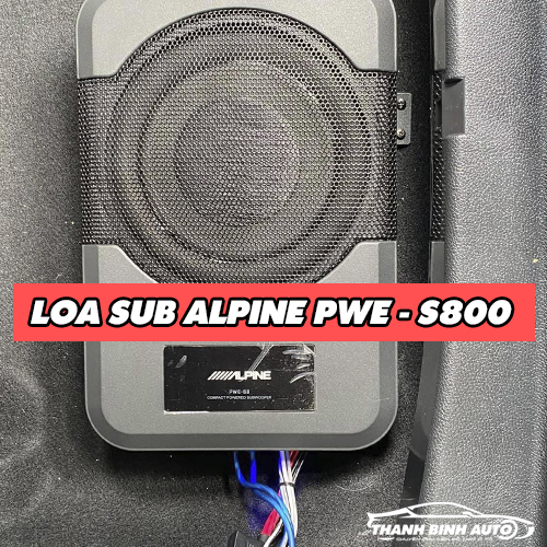 Thân loa Alpine PWE-S800 thiết kế bằng hợp kim nhôm đem lại cảm giác sang trọng