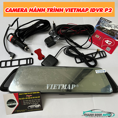 Hình ảnh bộ sản phẩm Camera hành trình Vietmap IDVR P2 - Thanh Bình Auto