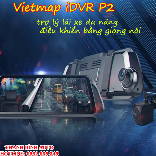 Camera hành trình Vietmap iDVR P2 cao cấp độ nét Full HD tại Thanh Bình auto