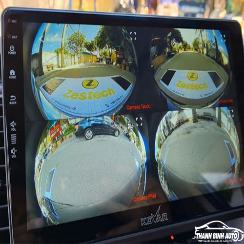 Màn hình DVD Kovar T1 Plus 360 quan sát toàn cảnh xóa tan điểm mù tại Thanh Bình auto 