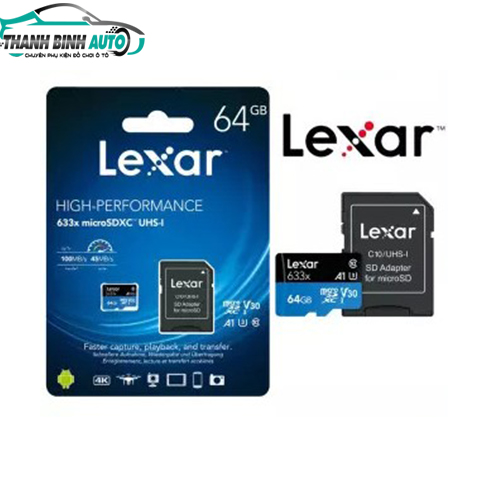Thẻ nhớ LEXAR 64GB được thiết kế gọn nhẹ, tiện cho bạn đem theo bên mình