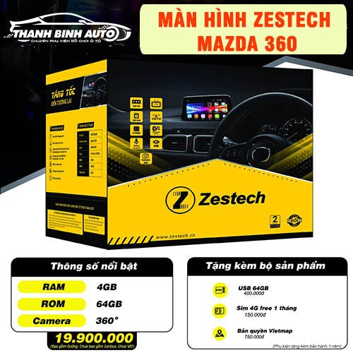 Địa chỉ lắp màn hình Zestech Mazda 360 giá tốt nhất tại TP.HCM