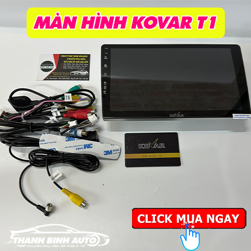 Bộ sản phẩm màn hình Kovar T1 chính hãng tại Thanh Bình Auto