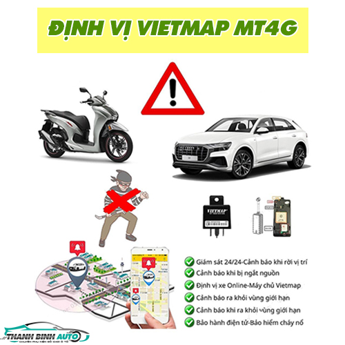 Định vị Vietmap MT4G giúp bảo vệ phương tiện