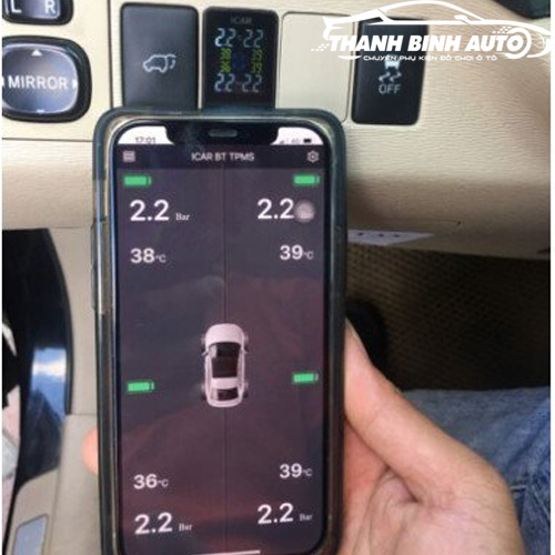 Sản phẩm cảm biến nút chờ như Zin dành cho Toyota Altis và có thể xem được trên thiết bị điện thoại