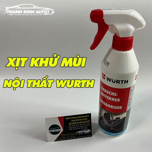 Hình ảnh chai xịt khử mùi nội thất Wurth chính hãng tại Thanh Bình Auto