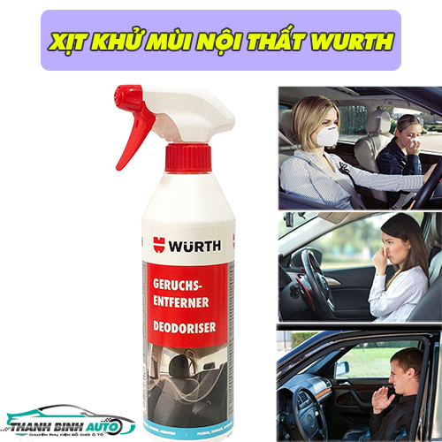 Giới thiệu về dung dịch khử mùi nội thất ô tô Wurth