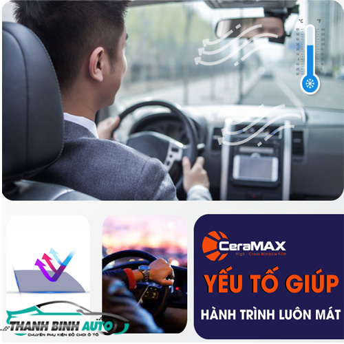 Địa chỉ dán phim cách nhiệt Ceramax tại Thanh Bình auto