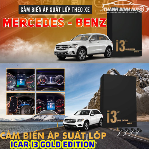 Cảm biến áp suất lốp Icar i3 Gold Edition cho xe Mercedes tại Thanh Bình Auto