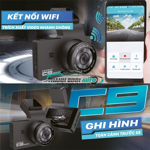 Camera hành trình Vietmap C9 tại Thanh Bình Auto