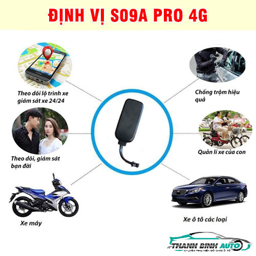 Mua thiết bị định vị ô tô S09A Pro 4G chất lượng tại Thanh Bình Auto