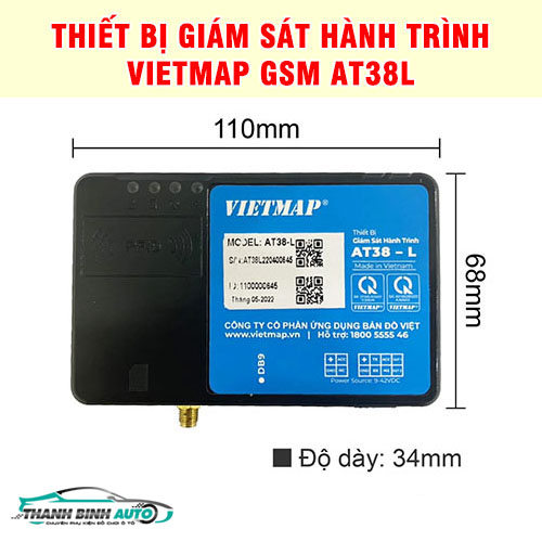 Thiết bị giám sát hành trình Vietmap GSM AT38L tại Thanh Bình Auto