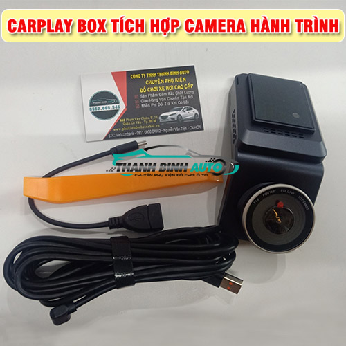 Carplay Box tích hợp camera hành trình được trang bị độ phân giải Full HD 