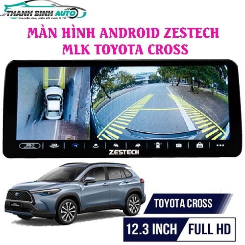 Lắp đặt màn hình Android Zestech Toyota Cross tại Thanh Bình Auto