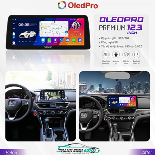 man hinh android oledpro premium 12 3 inch thanh binh auto2