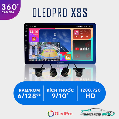 Màn hình liền Camera 360 OledPro X8S Thanh Bình Auto