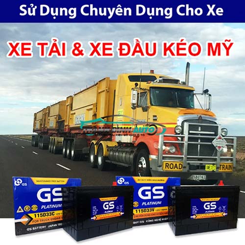 Địa chỉ bán bình ắc quy khô cọc vít GS MF 115D33V 12V-100AH uy tín tại TPHCM