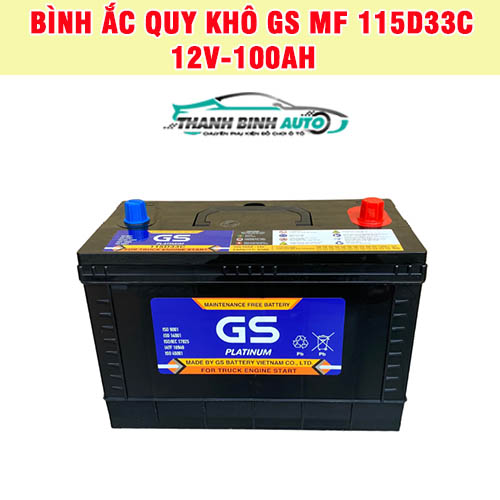 Bình ắc quy khô GS MF 115D33C 12V-100AH