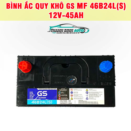 Bình ắc quy khô GS MF 46B24L(S) 12V-45AH có thiết kế kín khí