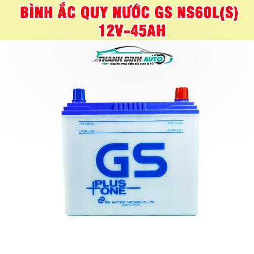 Bình ắc quy nước GS NS60L(S) 12V-45AH Thanh Bình Auto