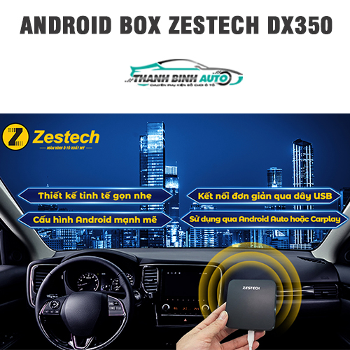 Android Box Zestech DX350 có thiết kế nhỏ gọn hiện đại