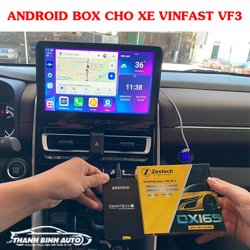 Lắp Android Box cho xe VinFast VF3 tại Thanh Bình Auto