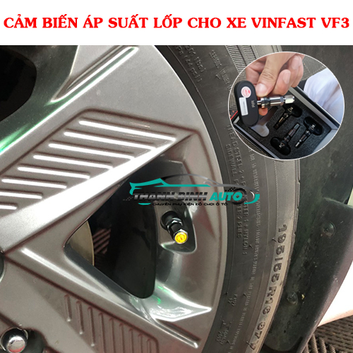Lắp cảm biến áp suất lốp cho xe VinFast VF3 tại Thanh Bình Auto