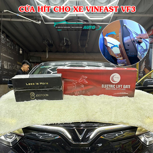 Lắp cửa hít cho xe VinFast VF3 tại Thanh Bình Auto