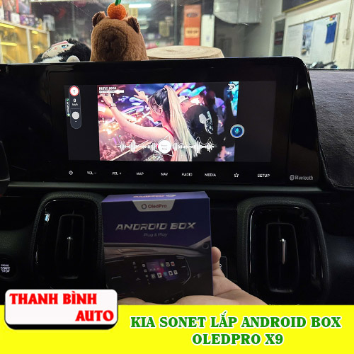 kia sonet lap android box oledpro x9 thanh binh auto6