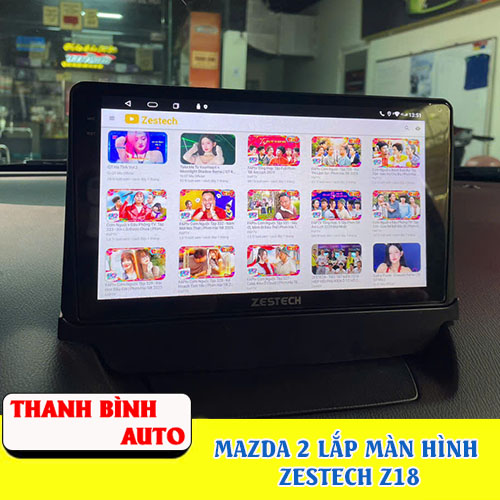mazda 2 lap man hinh zestech z18 thanh binh auto3
