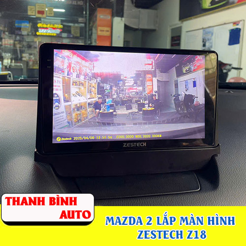 mazda 2 lap man hinh zestech z18 thanh binh auto6