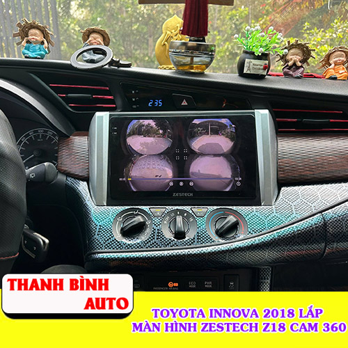 toyota innova 2018 lap man hinh zestech z18 cam 360 thanh binh auto6