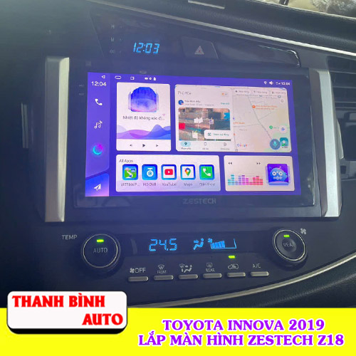 toyota innova 2019 lap man hinh zestech z18 thanh binh auto4