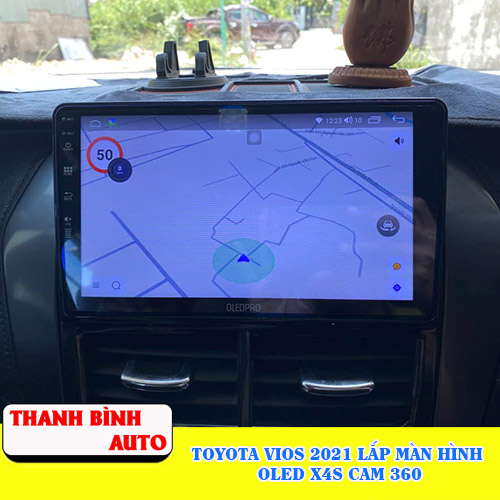 toyota vios 2021 lap man hinh oled x4s cam 3602 thanh binh auto4
