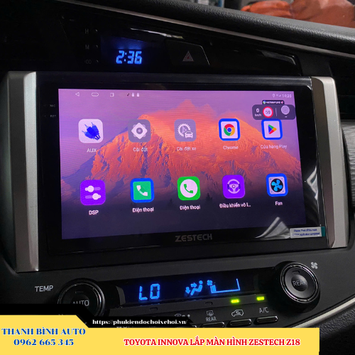 Toyota Innova lên màn hình Zestech Z18 Thanh Bình Auto