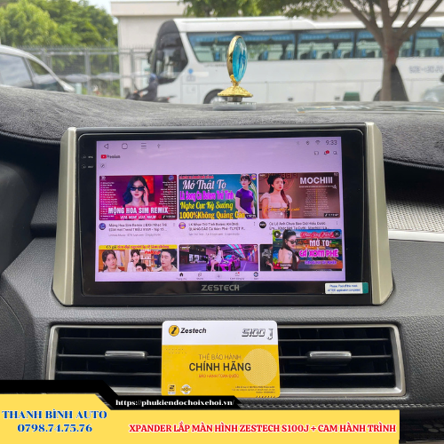 Mitsubishi Xpander lắp màn hình Zestech S100J + Camera hành trình Thanh Bình Auto 