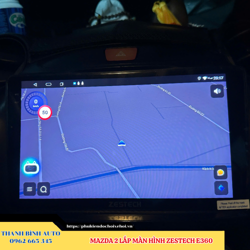 Mazda 2 lắp màn hình Zestech E360 Thanh Bình Auto