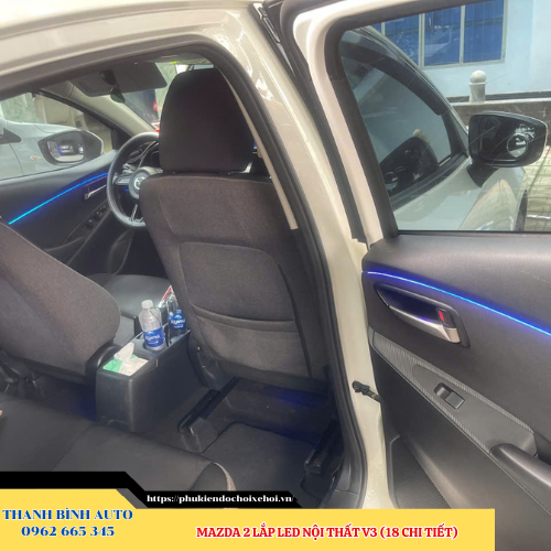 Mazda 2 lắp Led nội thất V3 Thanh Bình Auto