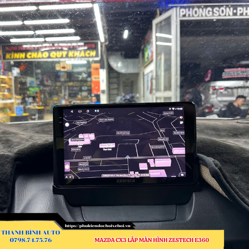 Mazda CX3 gắn màn hình Zestech E360 Thanh Bình Auto