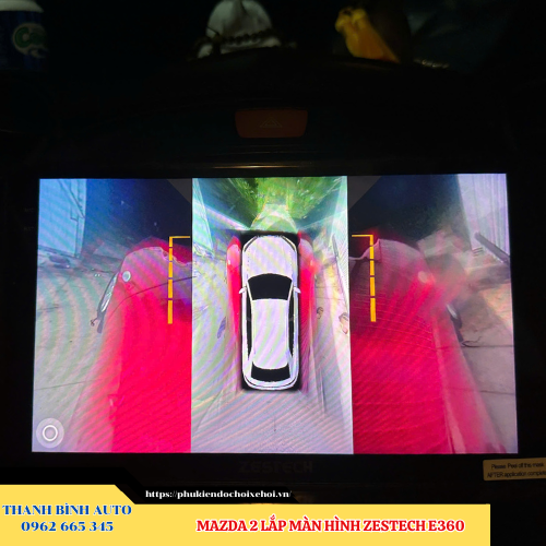 Mazda 2 lắp màn hình Zestech E360 Thanh Bình Auto