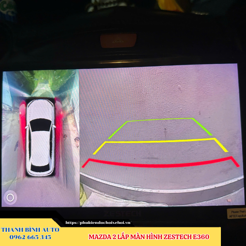 Mazda 2 lắp màn hình Zestech E360 Thanh Bình Auto
