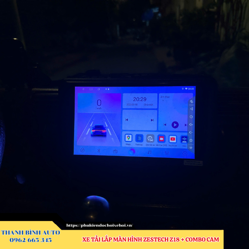 Xe tải lắp màn hình Zestech Z18 + Combo Cam Thanh Bình Auto