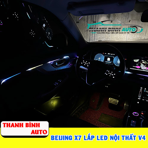 Beijing X7 lắp led nội thất V4 Thanh Bình Auto