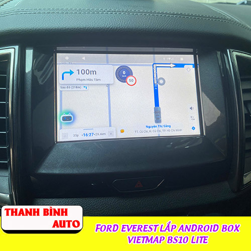 Ford Everest lắp Android Box Vietmap BS10 Lite Thanh Bình Auto