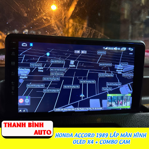honda accord 1989 lap man hinh oled x4 combo cam4