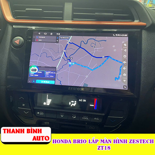 Honda Brio lắp màn hình Zestech Z18 Thanh Bình Auto