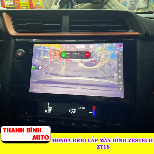 Honda Brio lắp màn hình Zestech Z18 Thanh Bình Auto